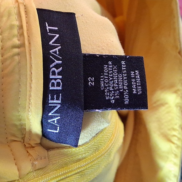 Lane Bryant Yellow A-Line Skirt - Picture 4 of 5